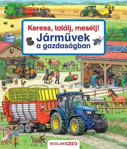 Leporelá, krabičky, puzzle knihy Keress, találj, mesélj! - Járművek a gazdaságban - Susanne Gernhäuser