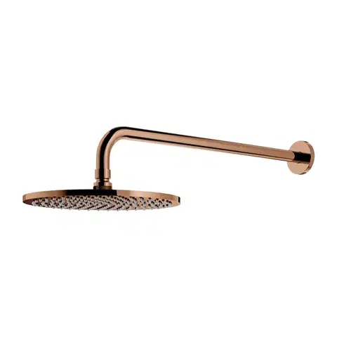 Sprchy a sprchové panely OMNIRES - SLIMLINE hlavová sprcha vrátane ramena, o25 cm meď /CP/ WGSET1CP