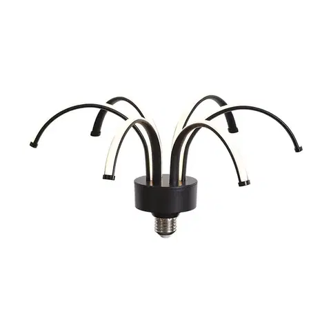 LED osvetlenie Dekoratívna LED žiarovka E27 čierna 6W 450 lm 3000K