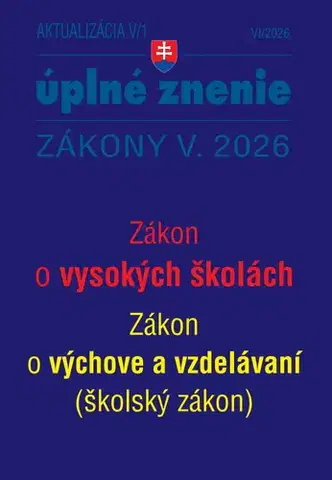 Zákony, zbierky zákonov Aktualizácia V/1 2026 – štátna služba, informačné technológie verejnej správy - Kolektív autorov