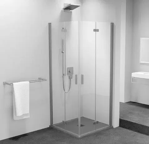 Sprchové dvere POLYSAN - ZOOM obdĺžniková sprchová zástena 800x900, rohový vstup ZL4815L-03