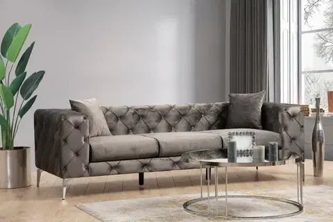 Pohovky a gauče Trojmiestna pohovka Como 3 Seater - Anthracite