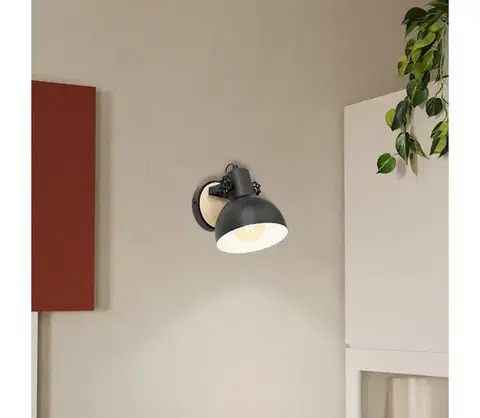 Svietidlá Eglo 43164 - Nástenné svietidlo LUBENHAM 1xE27/28W/230V 43164