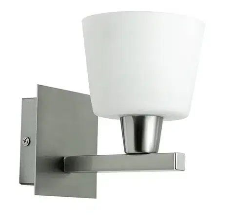 Nástenné svetlá Nástenná lampa 1X40W E14 matný nikel