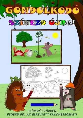 Pre deti a mládež - ostatné Gondolkodó - Színezd újra! - József Simon
