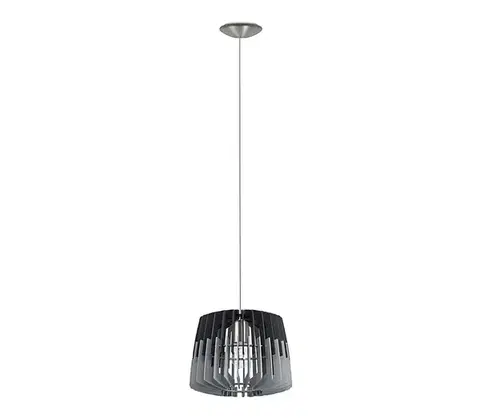 Svietidlá Eglo 96955 - Závesné svietidlo ARTANA na lankách 1xE27/60W/230V sivá/čierna 300 mm 96955