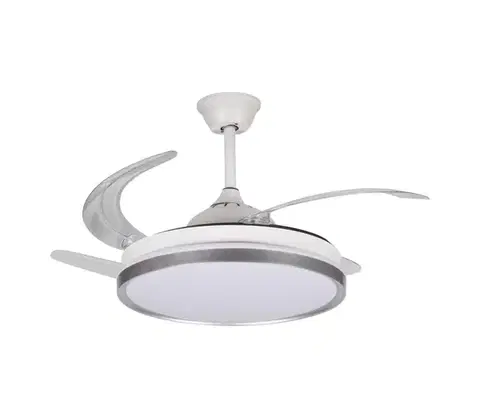 Ventilátory  46372 - LED stmievateľné svietidlo s látorom PLAVE LED/36W/230V CCT strieborné/biele + DO 46372