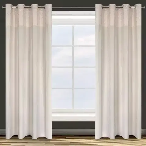 Závesy do spálne Záves AGNES 140X250 na priechodkách 388479