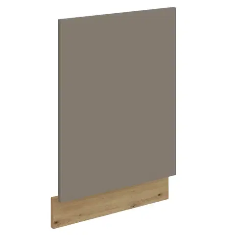 Kuchynské dolné skrinky KONDELA Frisbo ZM dvierka na umývačku 57x44,6 cm sandgrau / dub artisan