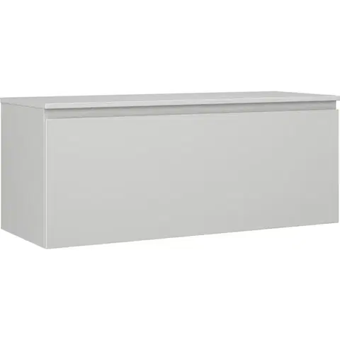 Kúpeľňový nábytok MEXEN/S - Orio kúpeľňová skrinka pod umývadlo 120 cm s doskou, 1 šuplík, sivá mat 91A10-12047-1-BFC62