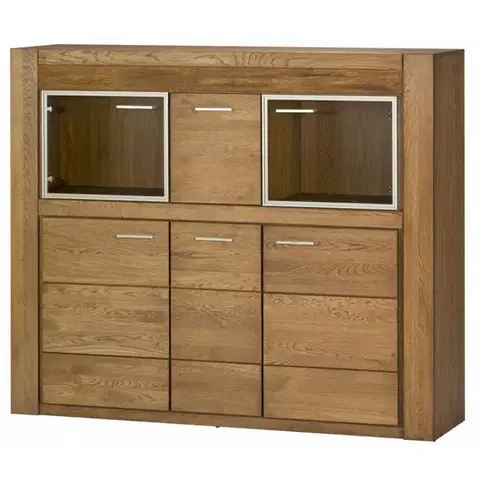 Komody a skrinky VELET vitrína s barom V-48