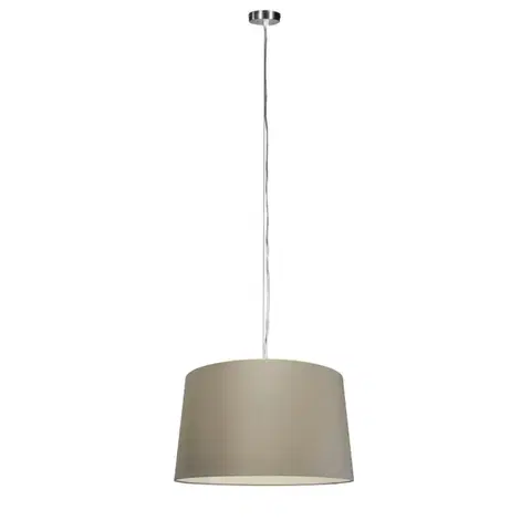Závesné svietidlá Moderné závesné svietidlo oceľ s tienidlom 45 cm taupe - Cappo 1