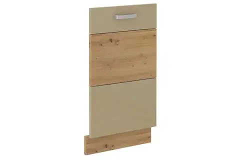 Kuchynské skrinky AXEL dvierka na umývačku 713x446, capucino/dub artisan
