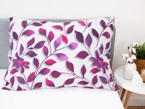 Dekoračné obliečky MKLozkoviny.sk Obliečka na vankúš 70 × 90 cm – Ivanka fialová-  -