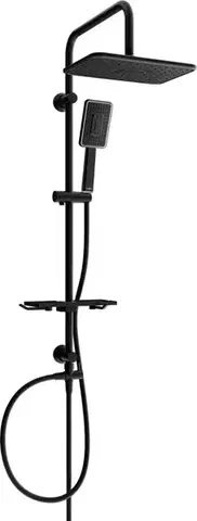 Sprchy a sprchové panely MEXEN/S - Sprchový stĺp T54 čierna / chróm 798545493-71