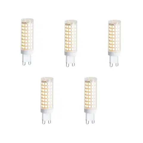LED osvetlenie Sada 5 stmievateľných LED žiaroviek G9 5,5 W 500 lm 2700 K