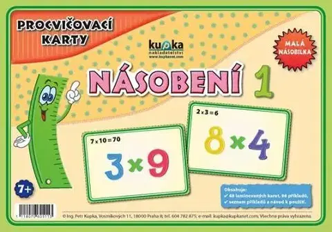 Príprava do školy, pracovné zošity Procvičovací karty Násobení 1 - Petr Kupka,Kolektív autorov
