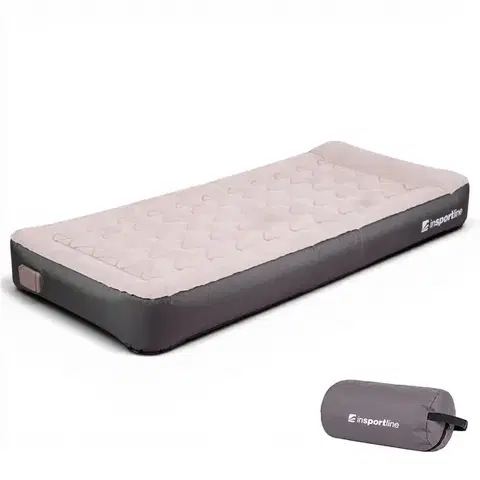 Karimatky Jednolôžkový nafukovací matrac inSPORTline Valkon 197x90x22 cm so vstavanou elektrickou pumpou