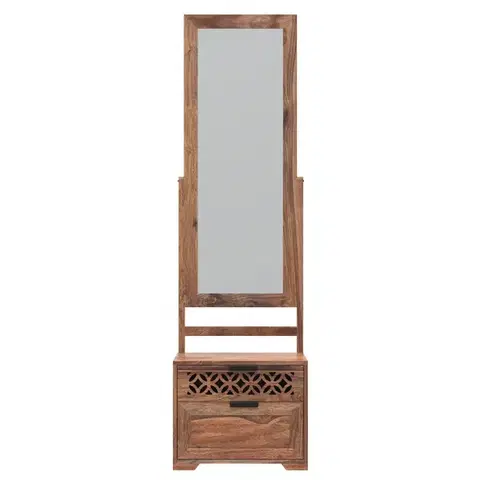 Zrkadlá Toaletný stolík so zrkadlom Mira 50x175x40 indický masív palisander