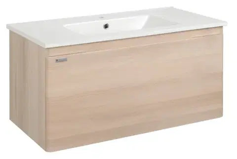 Kúpeľňový nábytok Kúpeľňová skrinka s umývadlom Naturel Ancona 100x45x46 cm akácia ANCONA2100DV ANCONA2100DV