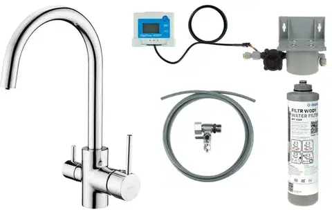 Kúpeľňové batérie DEANTE - Batéria kuchynská chróm, so sadou na filtráciu vody; BCHF064M