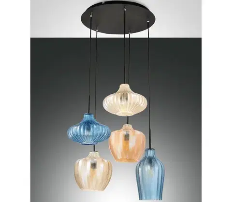 Svietidlá Fabas Luce 3725-49-363 - Luster na lanku OLBIA 5xE27/40W/230V 3725-49-363