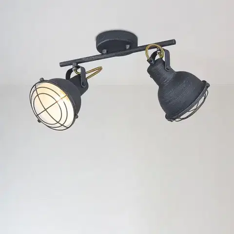 Lampy do obývačky Stropné bodové svietidlo 2021154 ANTIQUE GREY E27 LS2