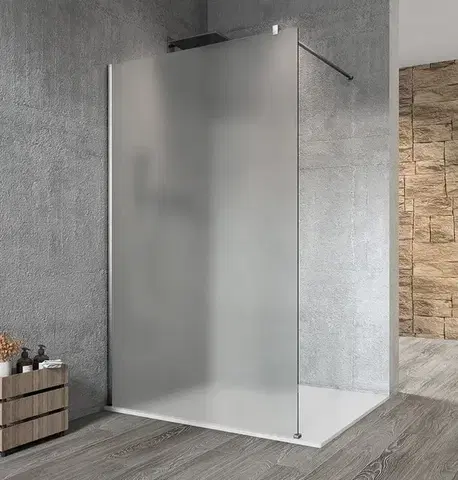 Sprchové dvere GELCO - VARIO CHROME jednodielna sprchová zástena na inštaláciu k stene, matné sklo, 1200  GX1412GX1010