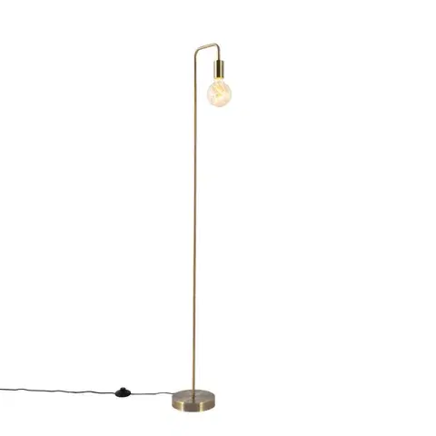 Stojace lampy Moderná stojaca lampa bronzová - Facil