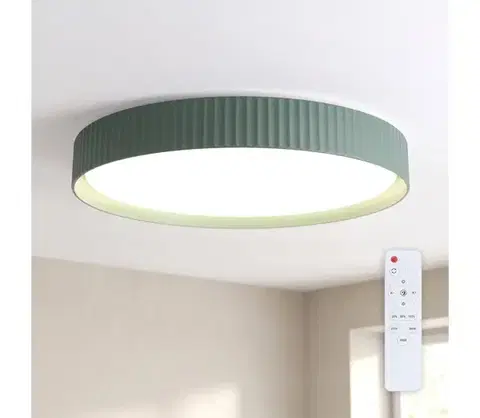 Svietidlá BRILAGI - LED stlmiteľné stropné svietidlo LUCIA LED/60W/230V pr. 59 cm zelené + diaľkové ovládanie WO800-OEM45-60