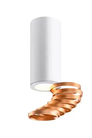 Stropná svetla Stropná lampa zlatá+biela 6x20cm trubica