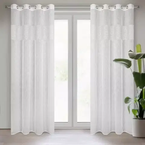Závesy do spálne Záves VICKY 140X250 na priechodkách 402527