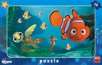 Do 49 dielikov Dino Toys Puzzle Nemo a korytnačka 15 Dino