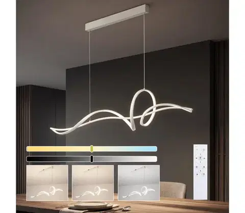 Svietidlá BRILAGI - stmievateľný LED luster na lanku SIGNATURE LED/55W/230V 120x23 cm biela + DO BRI913