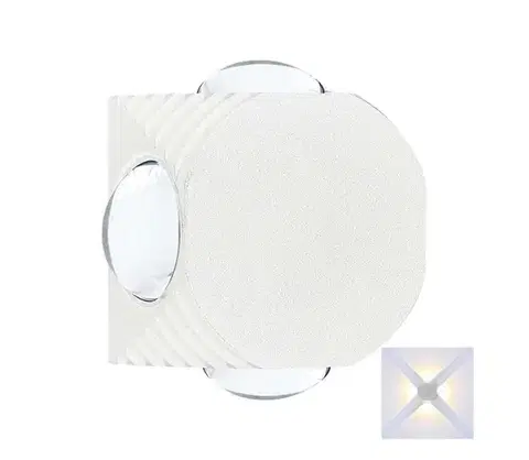 LED osvetlenie  LED Vonkajšie nástenné svietidlo LED/4W/230V 4000K IP54 biela 10591