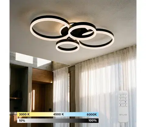 Svietidlá BRILAGI - LED stmievateľné stropné svietidlo ORBITS LED/49W/230V 3000-6000K + DO BRXL35111/S-49W/CR