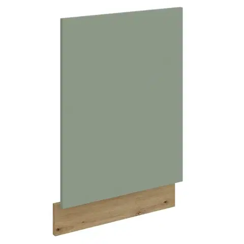 Kuchynské dolné skrinky KONDELA Arsany ZM dvierka na umývačku 57x44,6 cm aquamarine / dub artisan