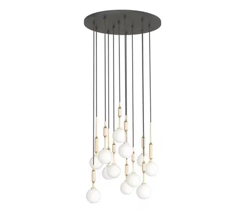 Svietidlá Open Design OR85396 - Luster na lanku ERO 12xG9/8W/230V zlatý OR85396