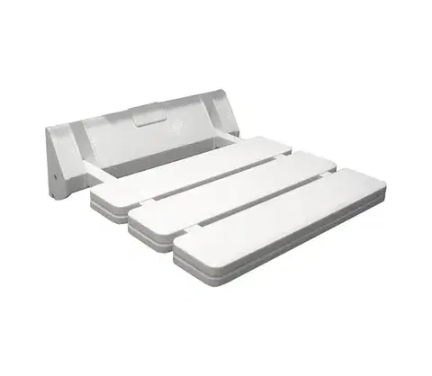 Svietidlá Aqualine - Sklopné sedadlo do sprchy 32x32,8 cm biele AE357