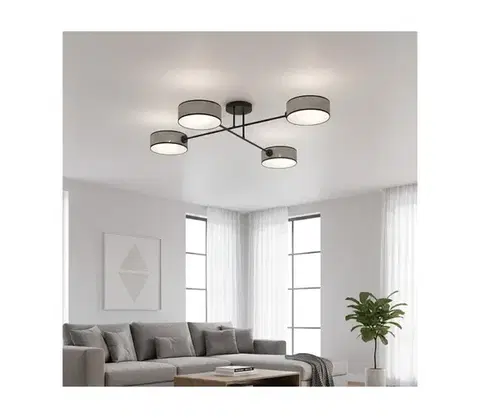 Svietidlá EMIBIG Prisadený luster MAGA 4xE14/10W/230V sivý 1570/4