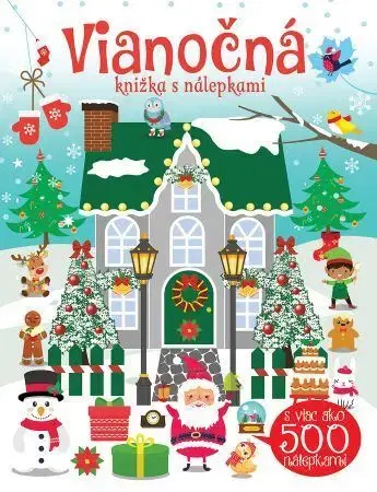 Nalepovačky, vystrihovačky, skladačky Vianočná knižka s nálepkami