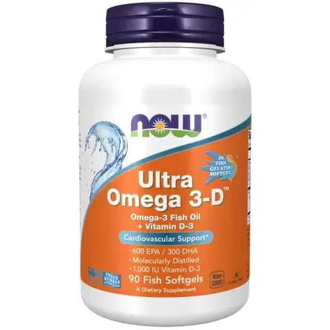 Omega-3 NOW Foods Ultra omega-3 s vitamínom D