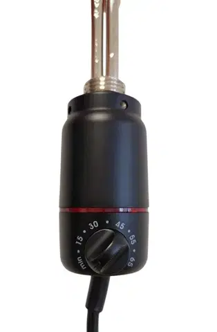Radiátory do kúpeľne OLSEN SPA - Vykurovacia tyč PATRONA s termostatom - Farba vykurovacej tyče - Čierna matná, Výkon vykurovacej tyče - 600 W RADPST368