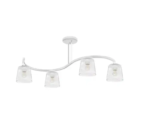 Svietidlá  Prisadený luster LUCEA 4xE27/15W/230V biela W-8020/4 WT+TR
