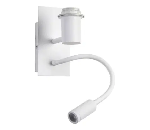 Svietidlá BRILAGI - LED Flexibilná nástenná lampa NUBILA 1xE27/25W/230V + LED/3W biela BRI126
