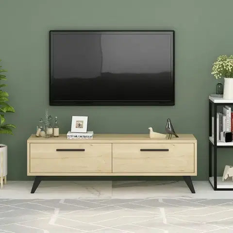TV stolíky OTTAWA TV stolík na nožičkách, dub
