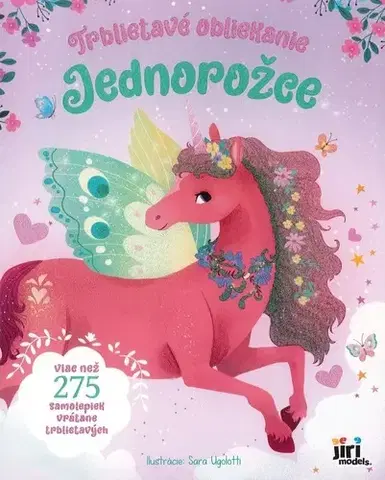 Nalepovačky, vystrihovačky, skladačky Jednorožce - Trblietavé obliekanie