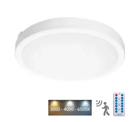 Svietidlá  LED Kúpeľňové stropné svietidlo so senzorom NAIROS LED/36W/230V IP65 biela + DO KFN2X36WBI
