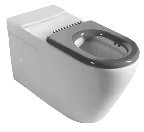Doplnky do kúpeľne SAPHO - MEDIC RIMLESS misa pre kombi WC, spodný/zadný odpad, biela MC102-111