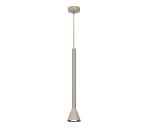 Svietidlá  Závesný luster MAZZO na lanku 1xGU10/8W/230V, béžový 4475